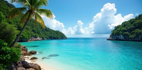 Stunning Phuket ocean view, classic frame Black backdrop , coast, mockup