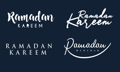 Ramadan English Text  Calligraphy and Typography  in Vector for Greeting Card, Template, Generous Ramadan, Happy Ramadan, Ramadan Mubarak