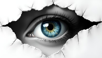 The Watchful Gaze from the Crack