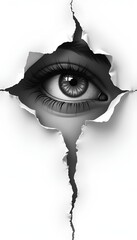 The Watchful Gaze from the Crack