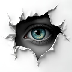 The Watchful Gaze from the Crack