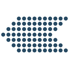 Minimalist Dotted Shape
