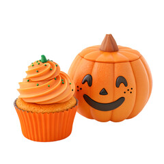 handmade craft childish halloween illustration design white background Generated by Ai.