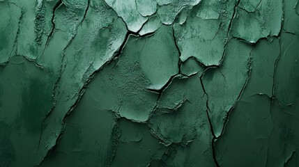 Cracked green texture, weathered green paint, rough green surface, distressed green wall, textured green cracks