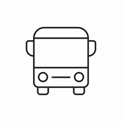 public transport bus vehicle icon vector sign