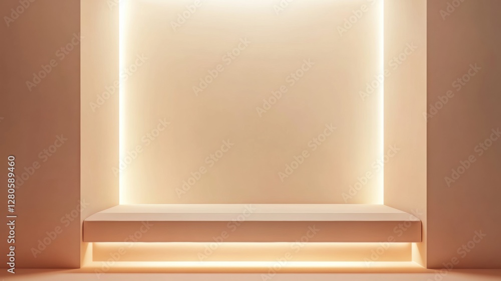 Poster Modern minimalist space with soft gradients and ample room for creative text placement and design exploration. Generative AI