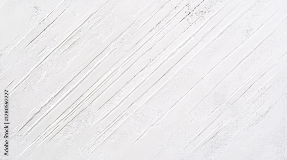 Poster a pure white background with faint gray diagonal lines for subtle texture