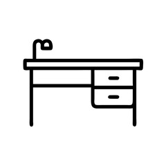 wooden table isolated on white