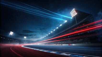 Race Track at Night