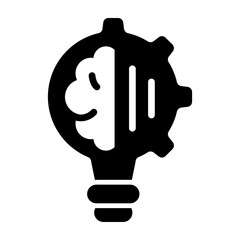 Problem Solving Vector Glyph Icon Design