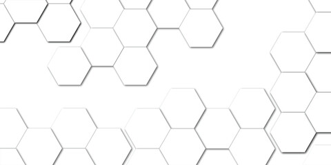 Abstract technology white geometric hexagon on transparent concept design honeycomb shape vector. 