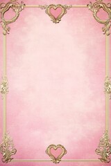 Abstract lace borders flower accents background poster template