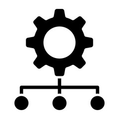 Organization Vector Glyph Icon Design