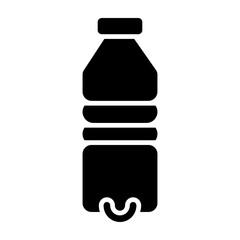Water Bottle Vector Glyph Icon Design