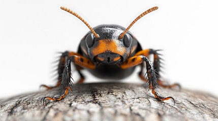 Fototapeta premium Close-up action of an ant natural habitat macro photography outdoors