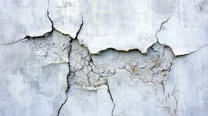 Cracked concrete, grey texture, weathered wall, rough surface, distressed backdrop