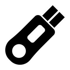 Usb Vector Glyph Icon Design
