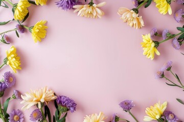 Fototapeta premium frame of flowers