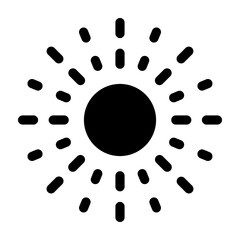 Fireworks Vector Glyph Icon Design