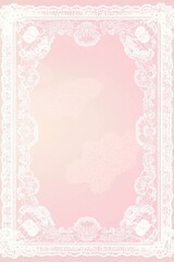 Abstract lace borders flower accents background poster template