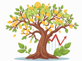 Financial Planning: Money Tree and Stock Market Trends