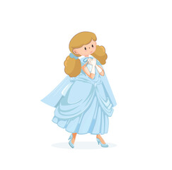 little girl vector