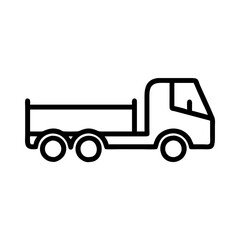 truck on a white background