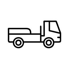 truck on a white background