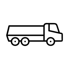 truck on a white background