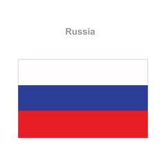 Fototapeta premium Russia flag. Vector illustration of the national flag