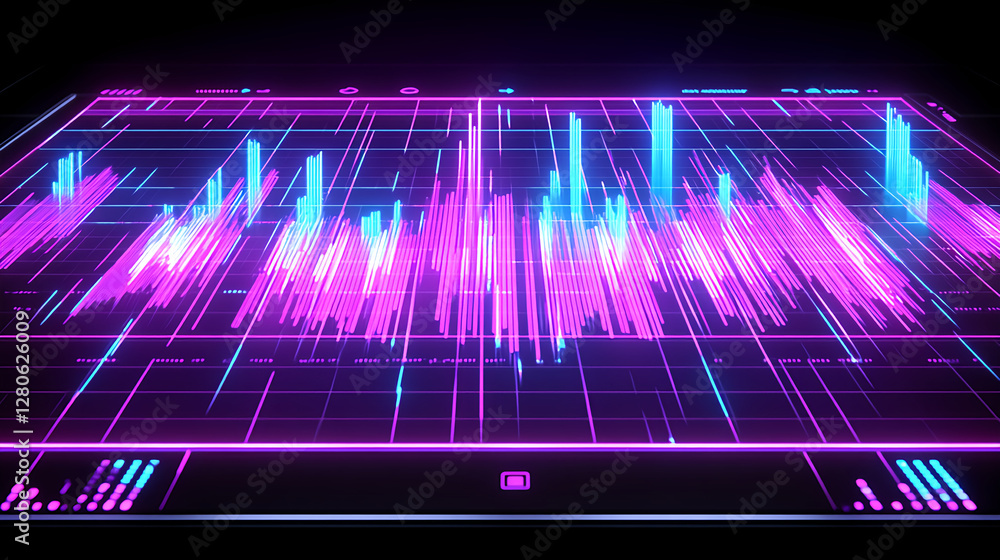 Poster data visualization techniques digital display infographics creative environment futuristic viewpoint
