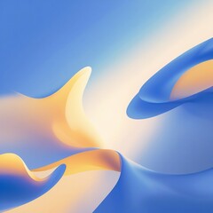 abstract blue background for product presentation with sunlight and blurred shadows wall. Isolated on white background . Generative Ai