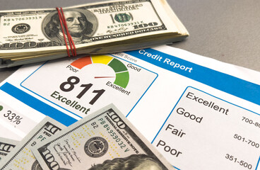 report credit score banking borrowing application risk form document loan business market policy deployment data check workplace concept 