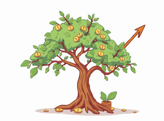 Money Tree Growth in Stock Market Trends