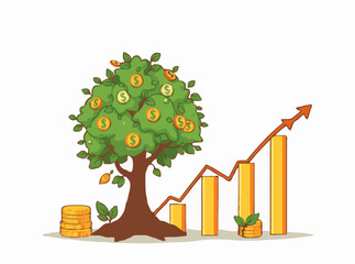 Money Tree Growth in Stock Market Trends