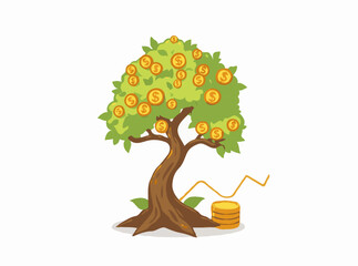 Money Tree Growth in Stock Market Trends