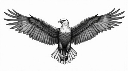 Obraz premium Eagle Ink Sketch
