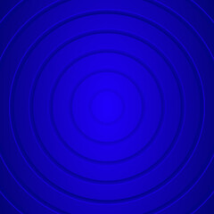 Navy blue circular pattern. Circles dark blue background with center text place. Dynamic abstract gradient backdrop. Square composition for trendy modern design. Smooth shadow radio waves. Creative BG