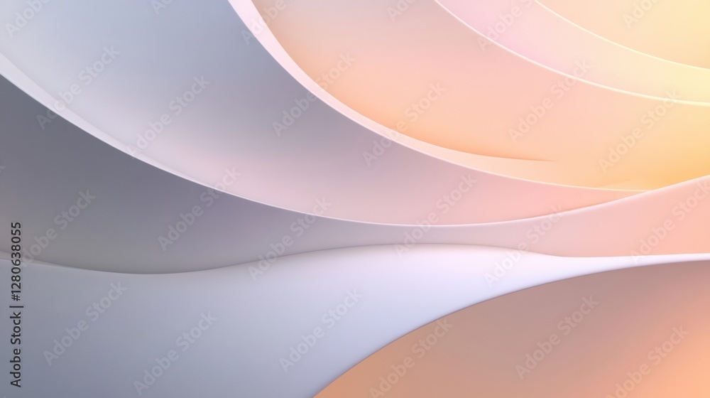 Poster Modern minimalist background with soft gradients and plenty of empty space ideal for text placement and design projects. Generative AI