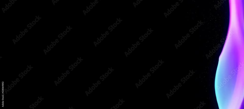 Poster vibrant abstract waveforms transforming into illuminated neon patterns on dark background