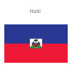 Haiti flag. Vector illustration of the national flag