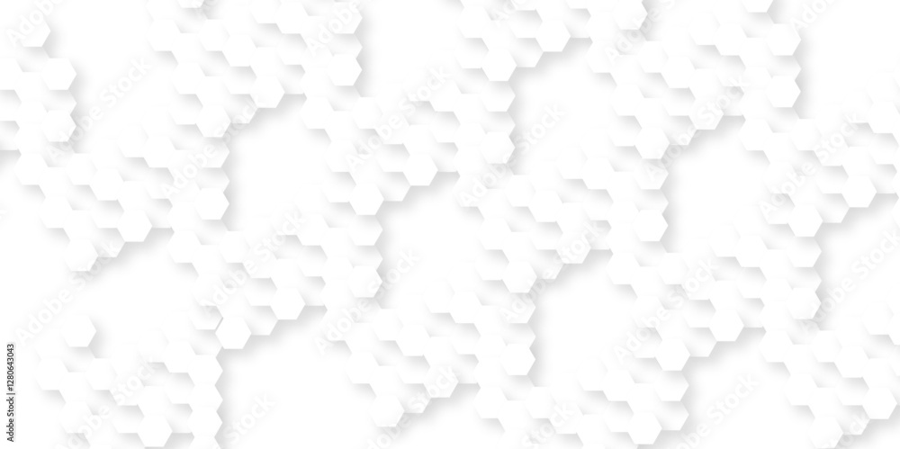 Poster background with hexagons. abstract background with lines. white texture background. hexagon abstract