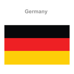 Germany flag. Vector illustration of the national flag