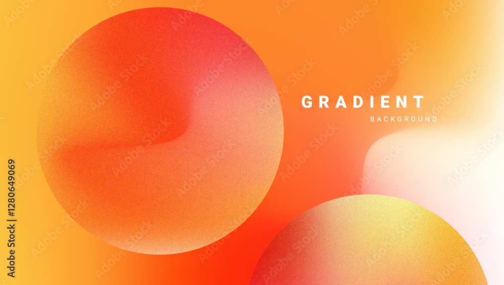 Aufkleber modern fluid gradient design with abstract circular shapes. vector.