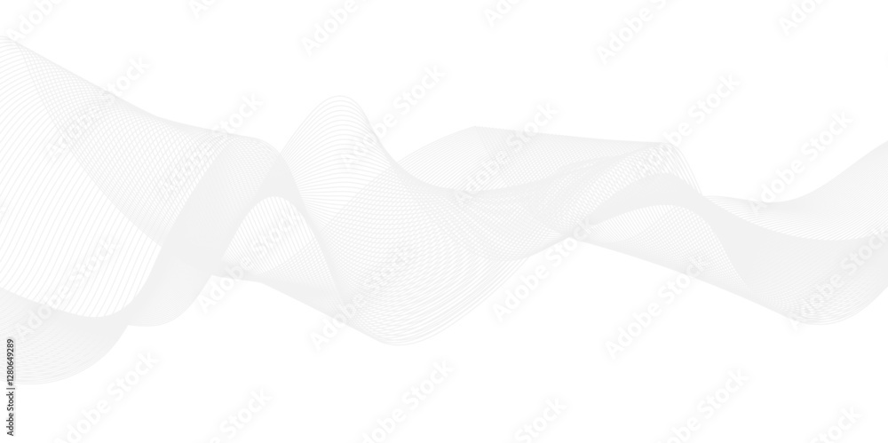Poster abstract curved wavy lines tech futuristic motion background technology line stripe. white backgroun