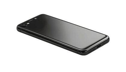 Black Smartphone Isolated Close Up View