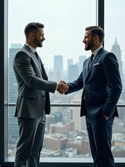 business people shaking hands