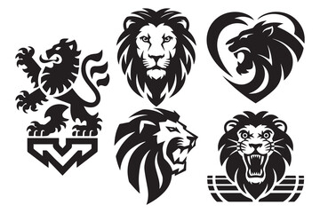 Wild animal logos in group