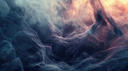 Obraz premium Ethereal wisps of form weaving a tapestry of captivating elegance