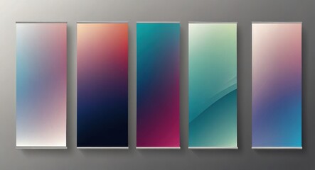 "Abstract Gradient Waves Wallpaper - Colorful Digital Art Background"
